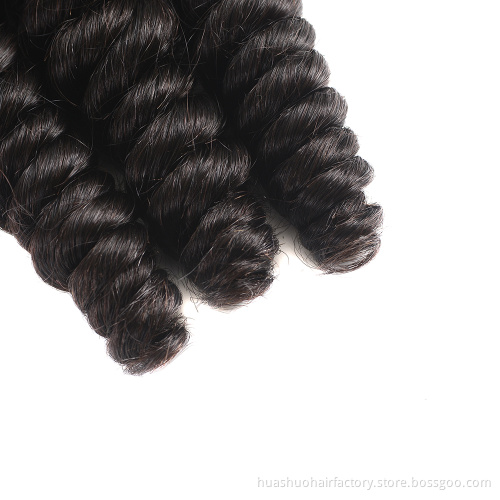Unprocessed Cuticle Aligned 9A 11A Grade Raw Virgin Double Loose Wave Peruvian Hair Suppliers In Peru